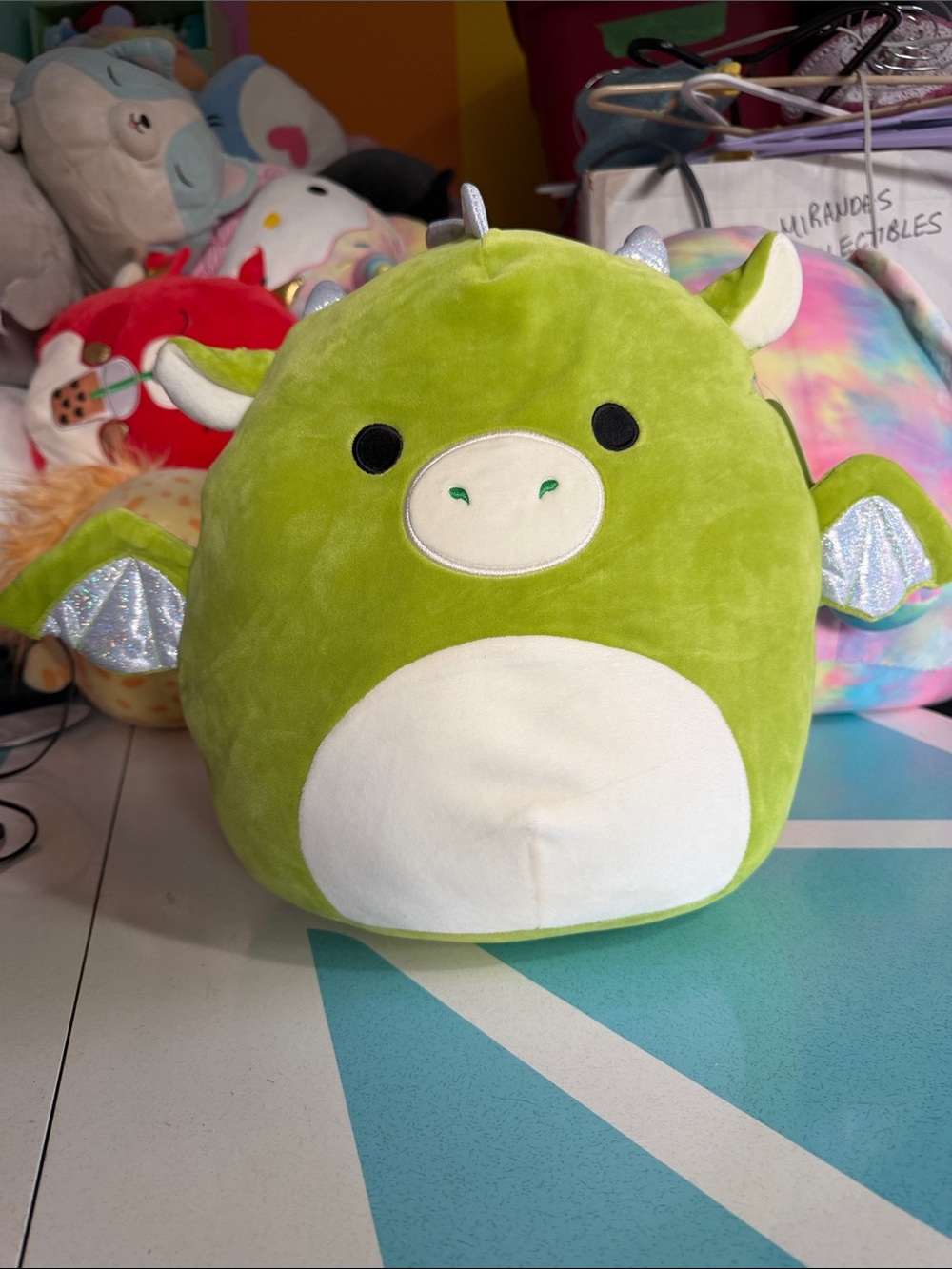 Squishmallows Lime Green Dragon - Desmund 12” - NWT